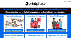 Desktop Screenshot of printphase.com