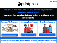 Tablet Screenshot of printphase.com